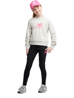 New Balance Kids' Crew and Legging Set, Ash Heather, Ash Heather
