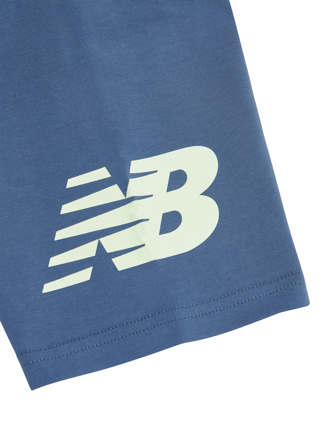 Product image 5 of 5, which shows New Balance Kids' Logo T-Shirt & Cycle Shorts Set, Melon Water, 7-8 years