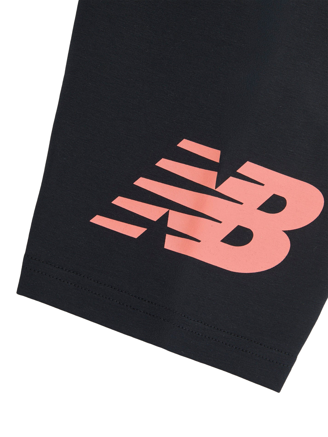 Product image 5 of 5, which shows New Balance Kids' Logo T-Shirt & Cycle Shorts Set, Bright White, 7-8 years