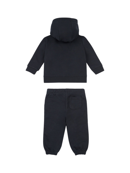 New Balance Kids' Cotton Logo Hoodie, T-Shirt & Shorts Set, Nb Caviar - view 2, Nb Caviar