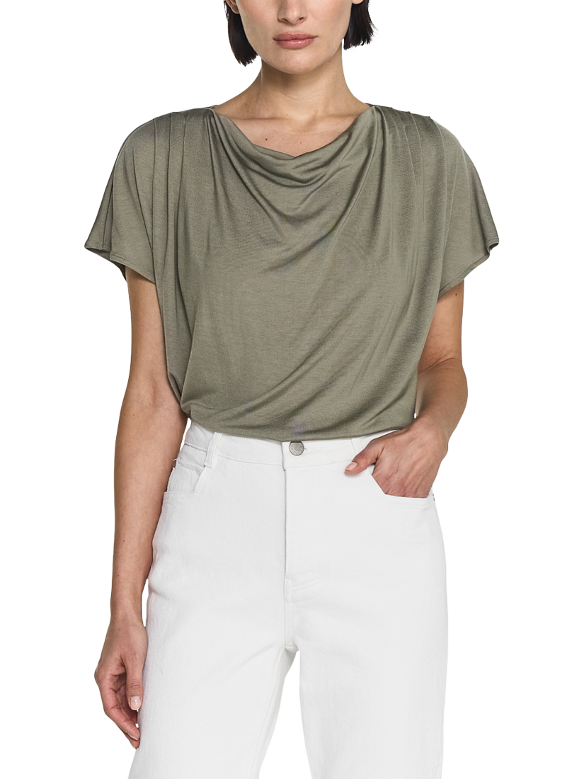 Twist & Tango Kalani Cowl Neck Blouse, Khaki
