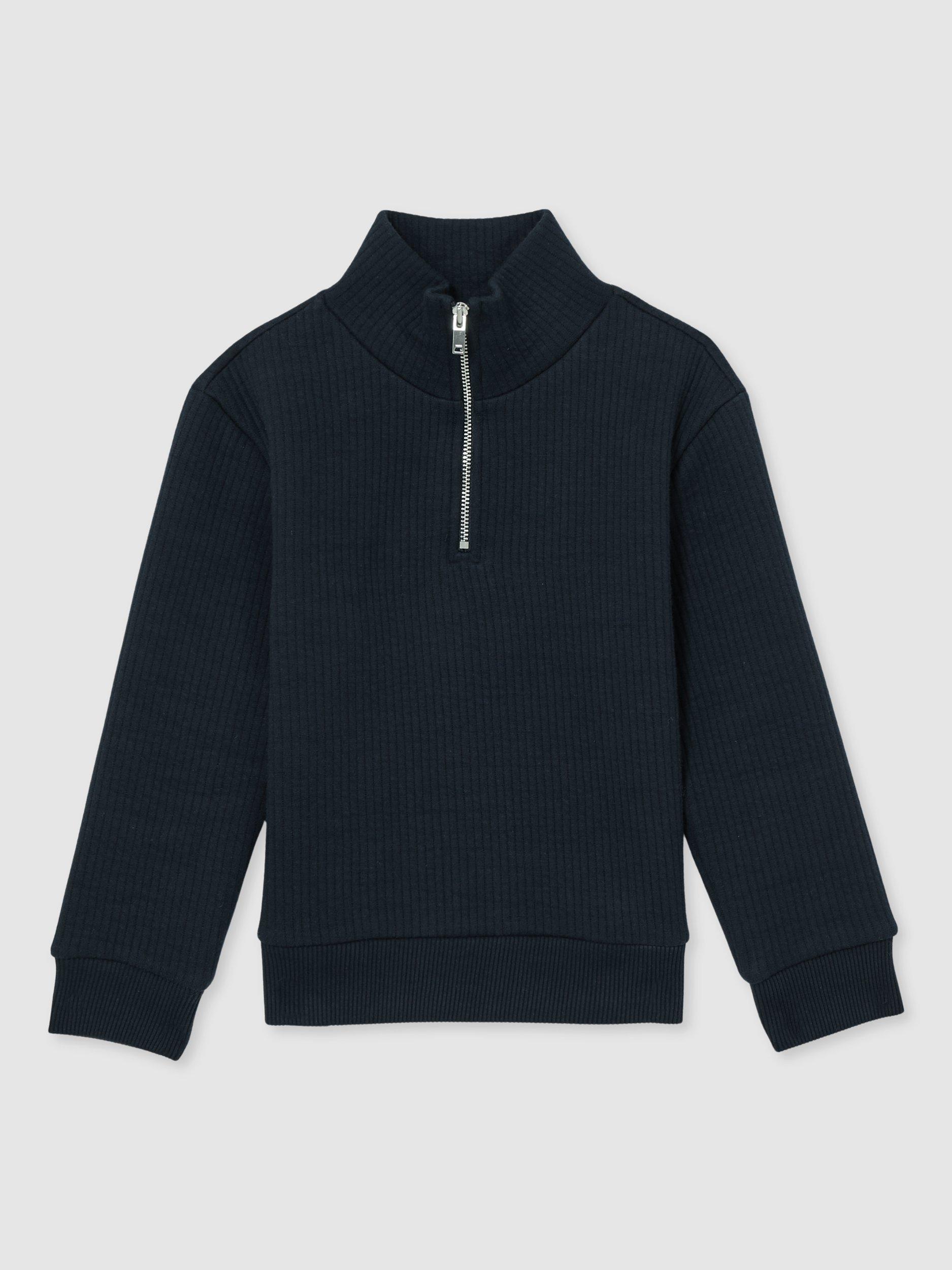 Product image 2 of 4, which shows Reiss Kids' Ashby Jumper, Navy, 13-14 years