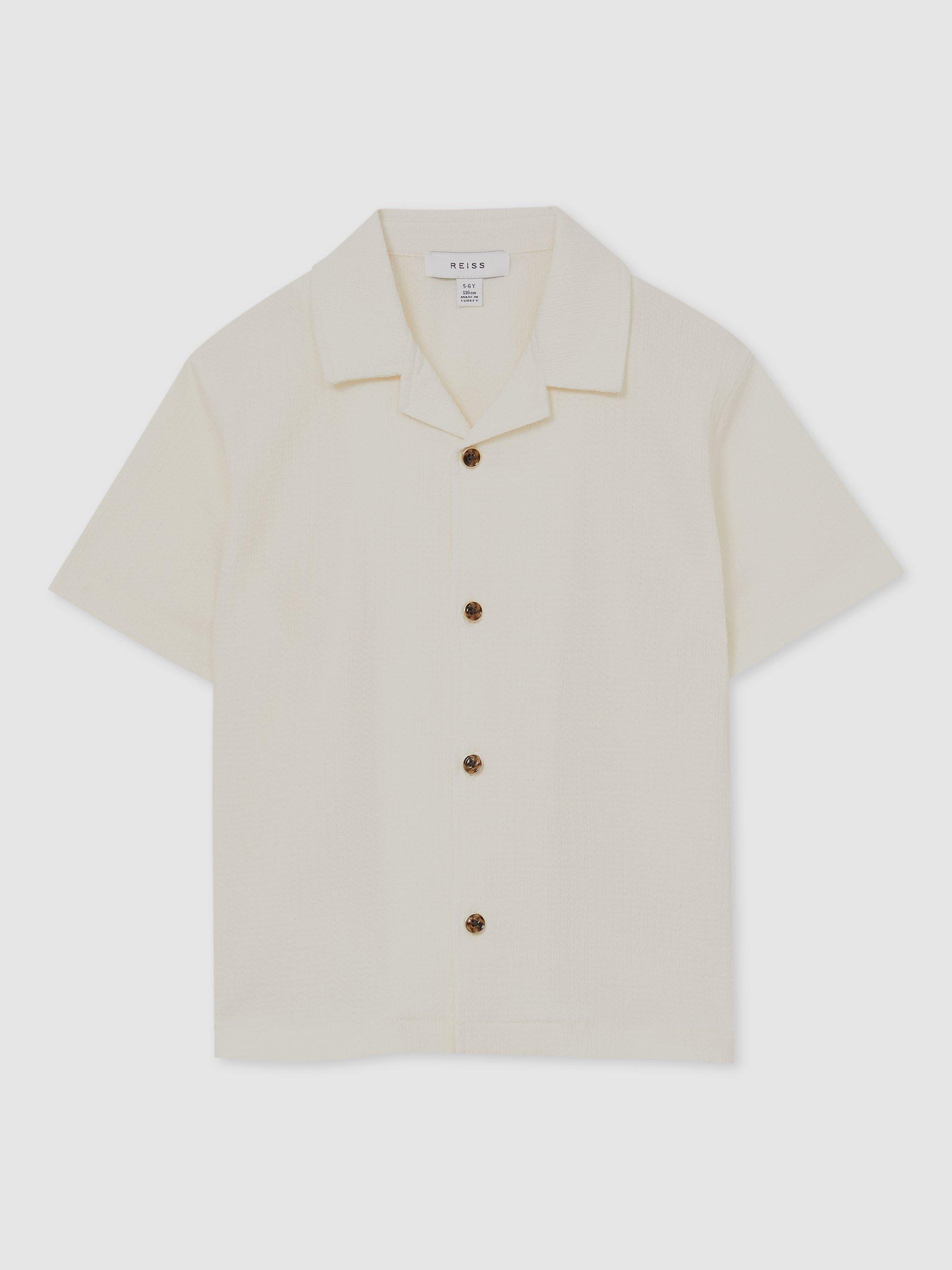 Reiss Kids' Hunt Shirt, Off White