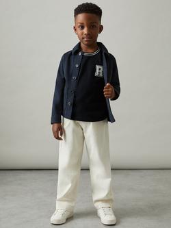 Reiss Kids' Palmers Logo T-Shirt, Navy, Navy