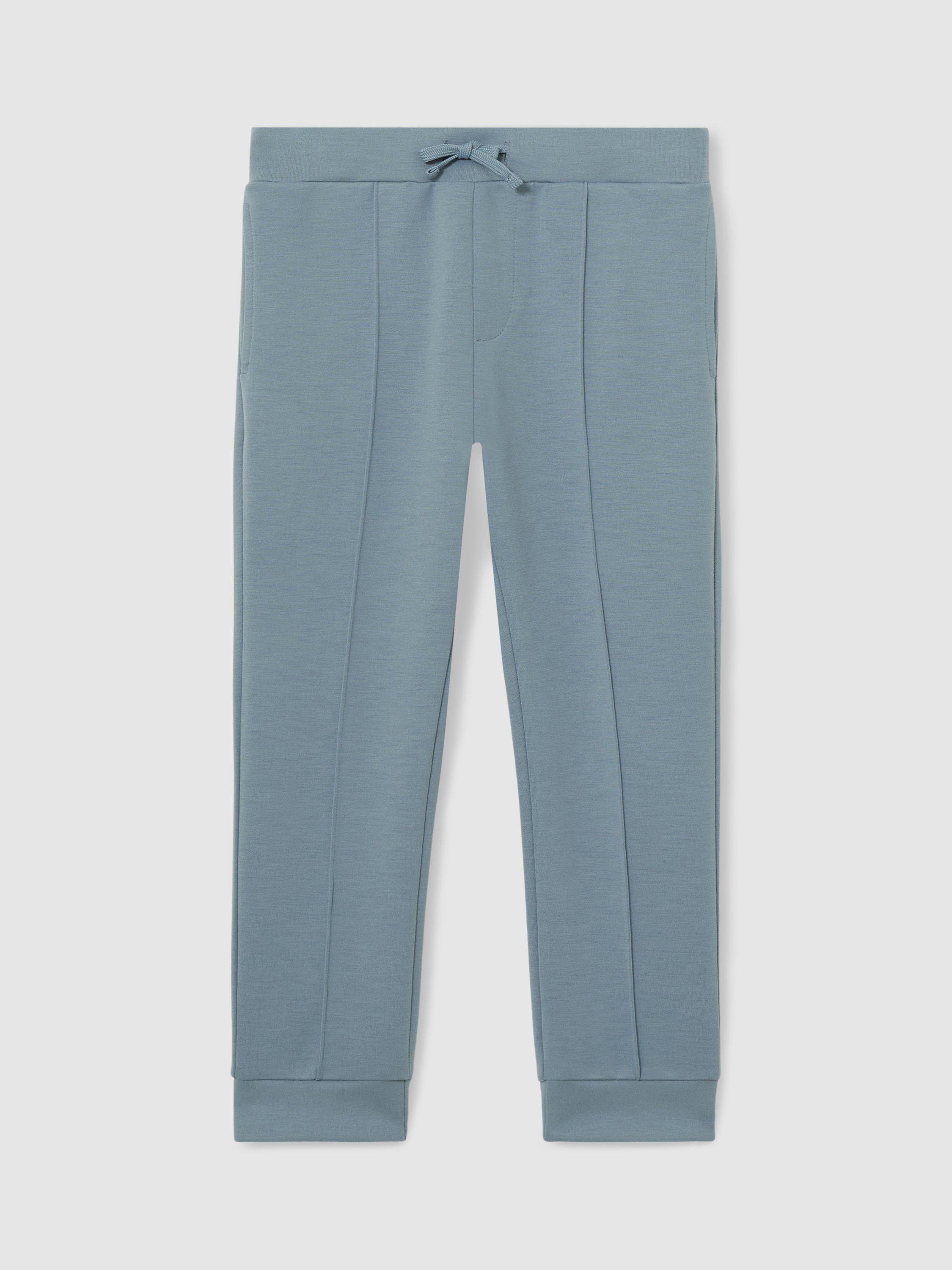 Product image 2 of 4, which shows Reiss Kids' Premier Joggers, Denim Blue, 3-4 years