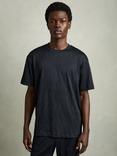 Reiss Ivan Regular Fit Short Sleeve T-Shirt, Navy