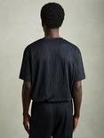 Reiss Ivan Regular Fit Short Sleeve T-Shirt, Navy