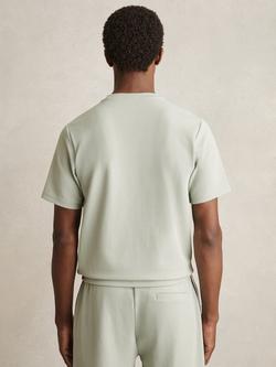Reiss Wick Textured Crew-Neck T-Shirt - view 2, Sage Green