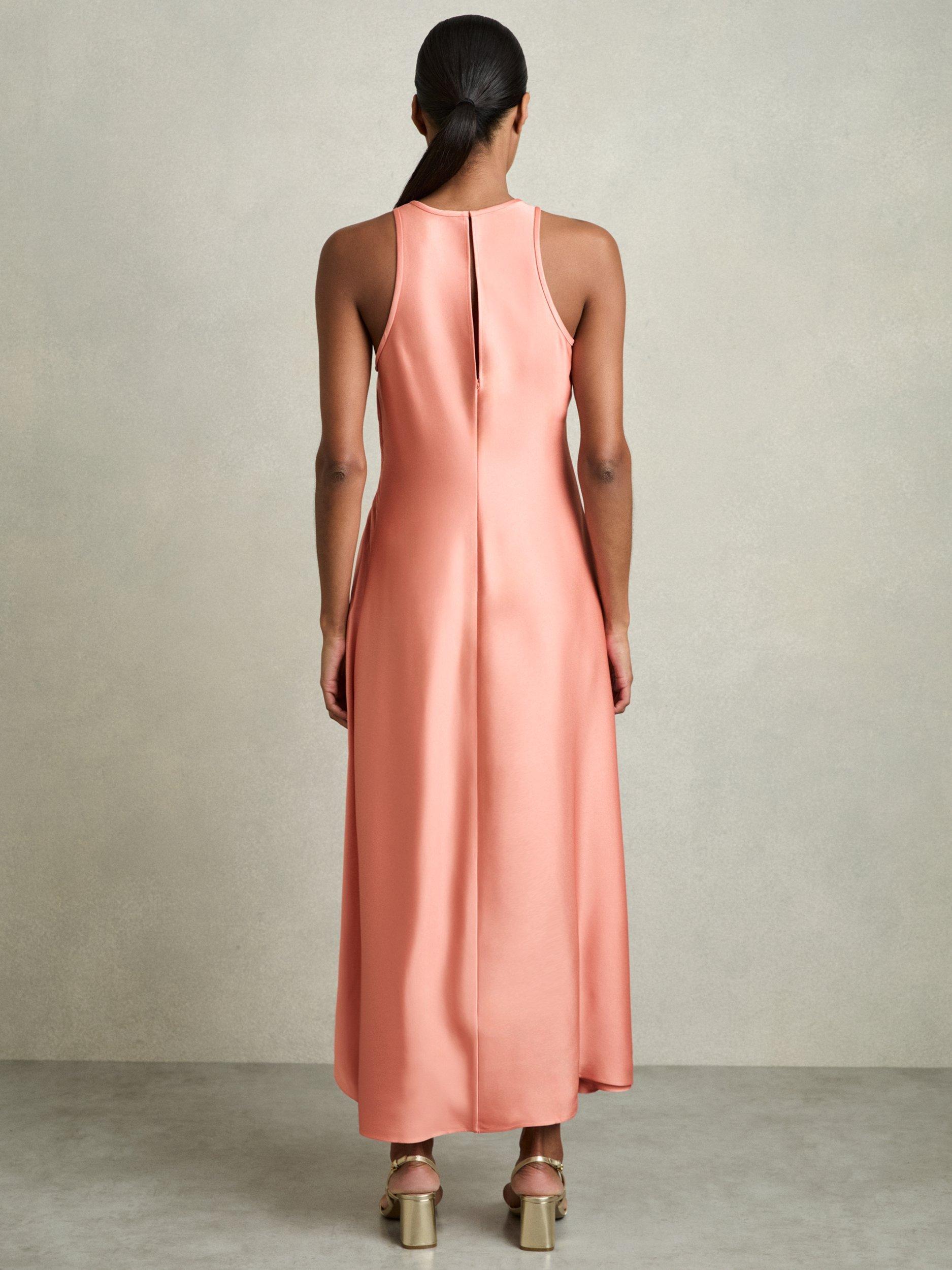 【海外限定】REISSドレス☆Petite Anessa Satin Ruched Sleevele Reiss Anessa Satin Ruched Sleeveless Midi Dress