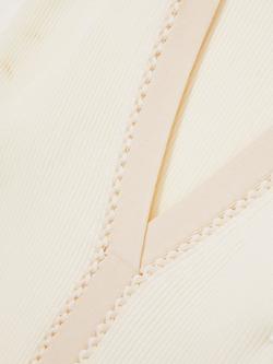 Reiss Lauri Craft Stitch Top, Ivory - view 2, Ivory