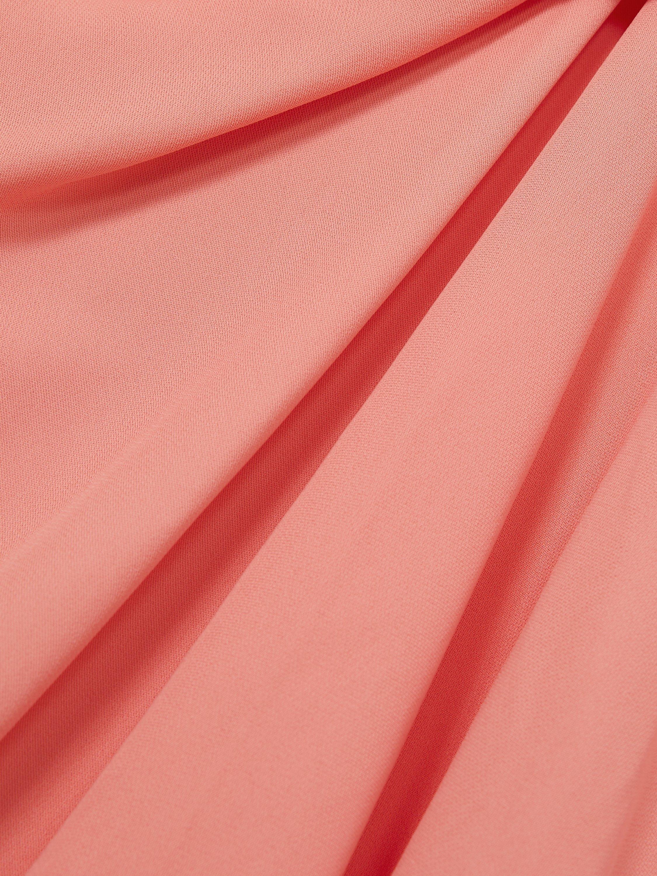 Product image 2 of 5, which shows Reiss Elina Draped Mini Dress, Coral, 6