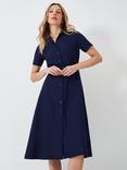Crew Clothing Ava Linen Blend Shirt Dress