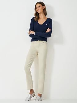 Crew Clothing Straight Leg Jeans, Stone