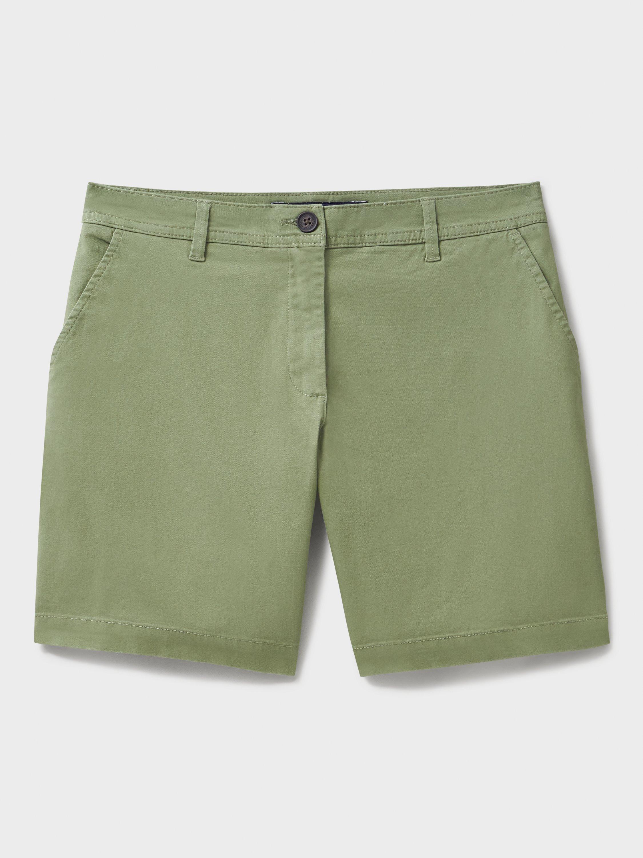 Product image 5 of 5, which shows Crew Clothing Mid Rise Chino Shorts, Khaki, 6