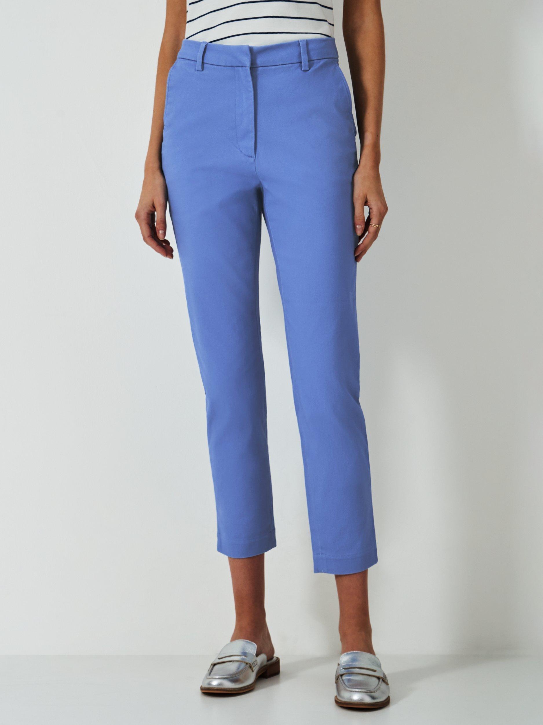 Product image 2 of 5, which shows Crew Clothing Capri Chinos, Light Blue, 6