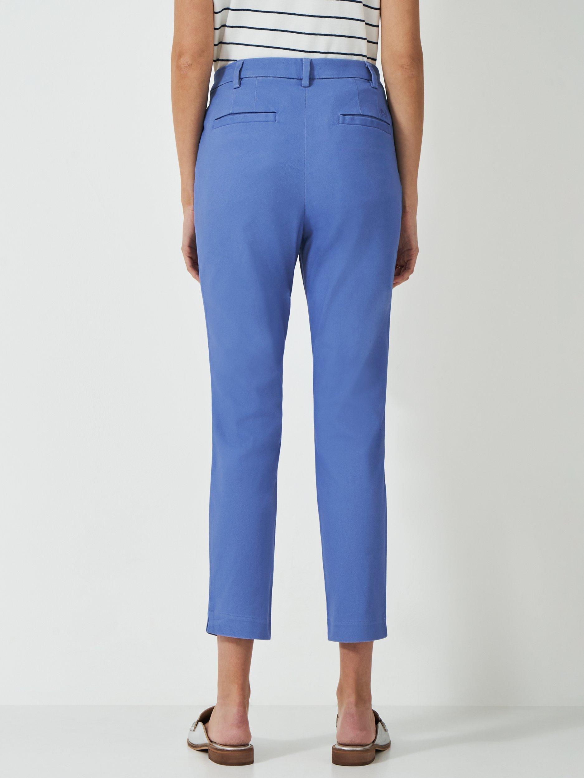 Product image 3 of 5, which shows Crew Clothing Capri Chinos, Light Blue, 6