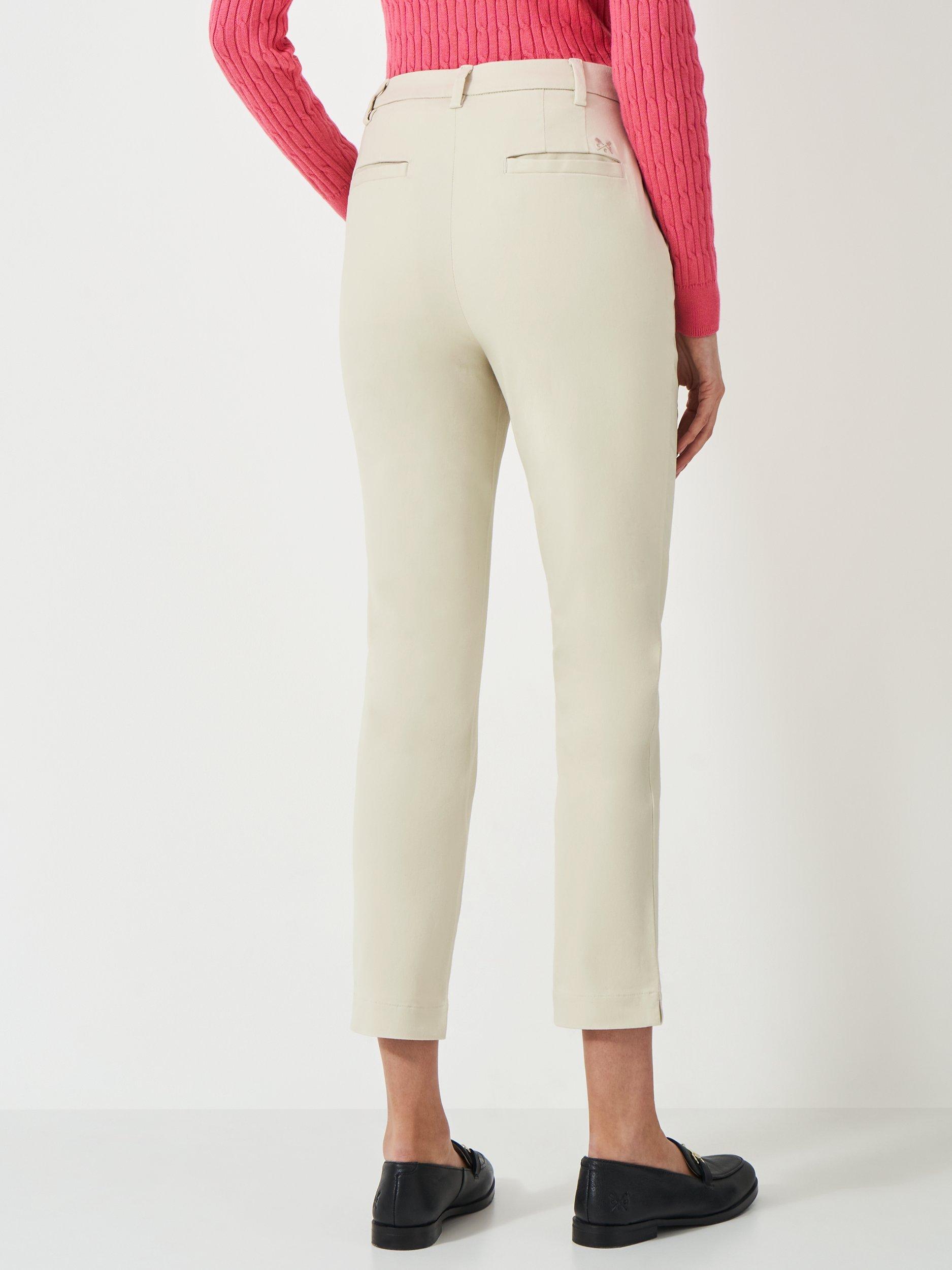 Product image 3 of 5, which shows Crew Clothing Capri Chinos, Stone, 6