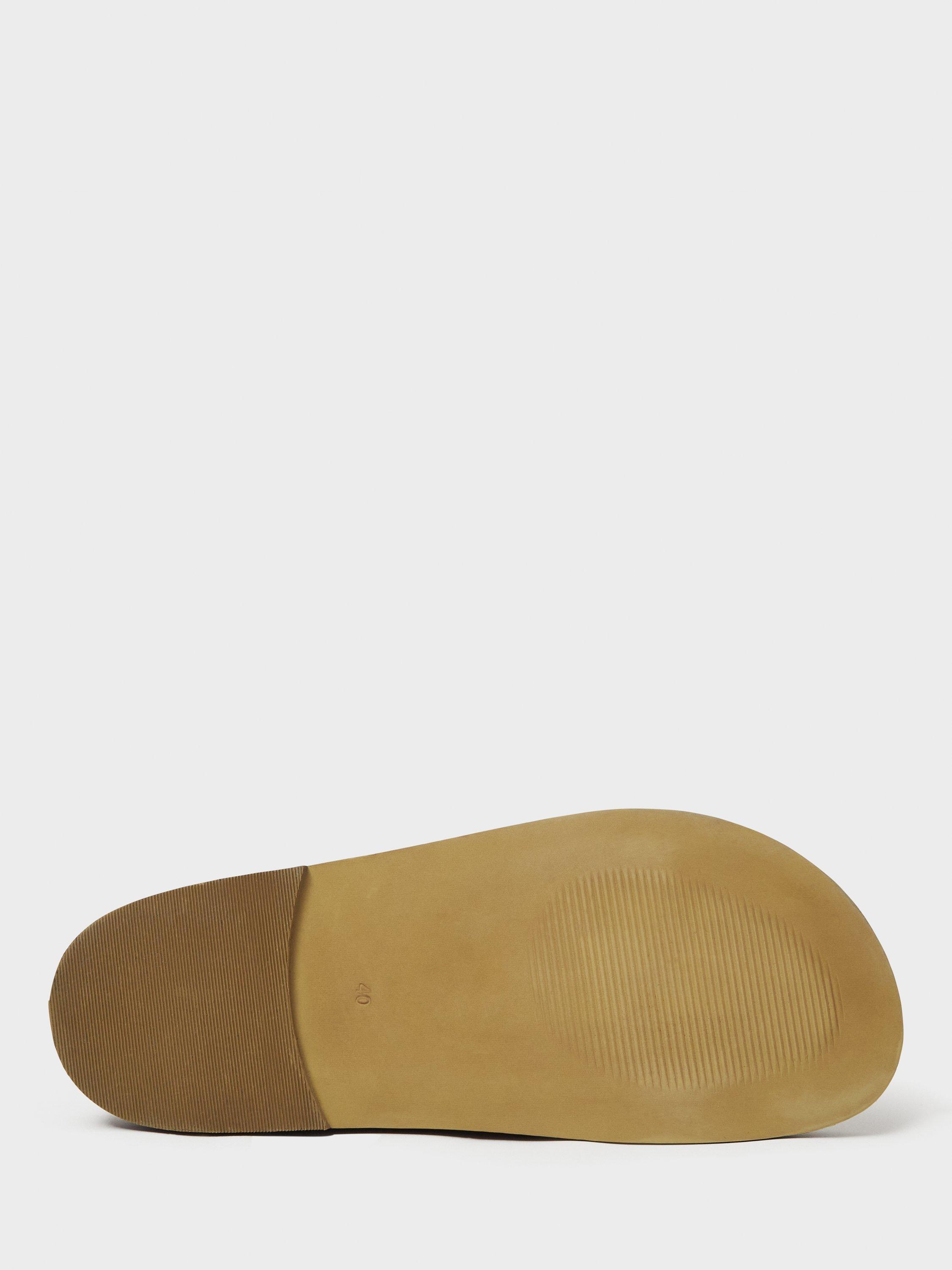 Product image 4 of 4, which shows Crew Clothing Buckle Leather Strap Sandals, Rose, 8