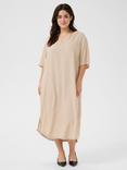 KAFFE Curve Mille Kaftan Midi Dress, Feather Gray