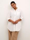 KAFFE Curve Nana Tunic Shirt, Chalk