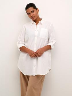 KAFFE Curve Nana Tunic Shirt, Chalk