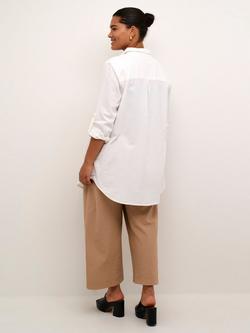 KAFFE Curve Nana Tunic Shirt - view 2, Chalk