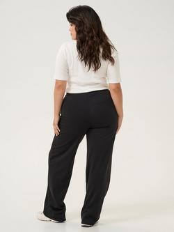 KAFFE Curve Jenna Wide Leg Trousers, Black - view 2, Black