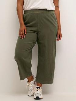 KAFFE Curve Nana Culotte Trousers, Grape Leaf, Grape Leaf