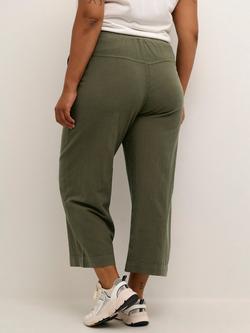 KAFFE Curve Nana Culotte Trousers, Grape Leaf - view 2, Grape Leaf