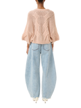 Gestuz Zenia Mohair Wool Blend Billowy Sleeve Cardigan, Rose Dust