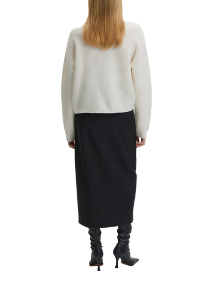 Gestuz Alpha Wool Rich Cardigan - view 2, Ivory