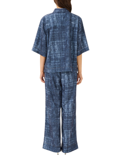 Gestuz Demia Oversized Shirt, Dark Denim Structure - view 2, Dark Denim Structure