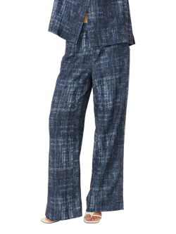 Gestuz Demia High Waist Wide Leg Trousers, Dark Denim, Dark Denim