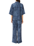 Gestuz Demia High Waist Wide Leg Trousers, Dark Denim