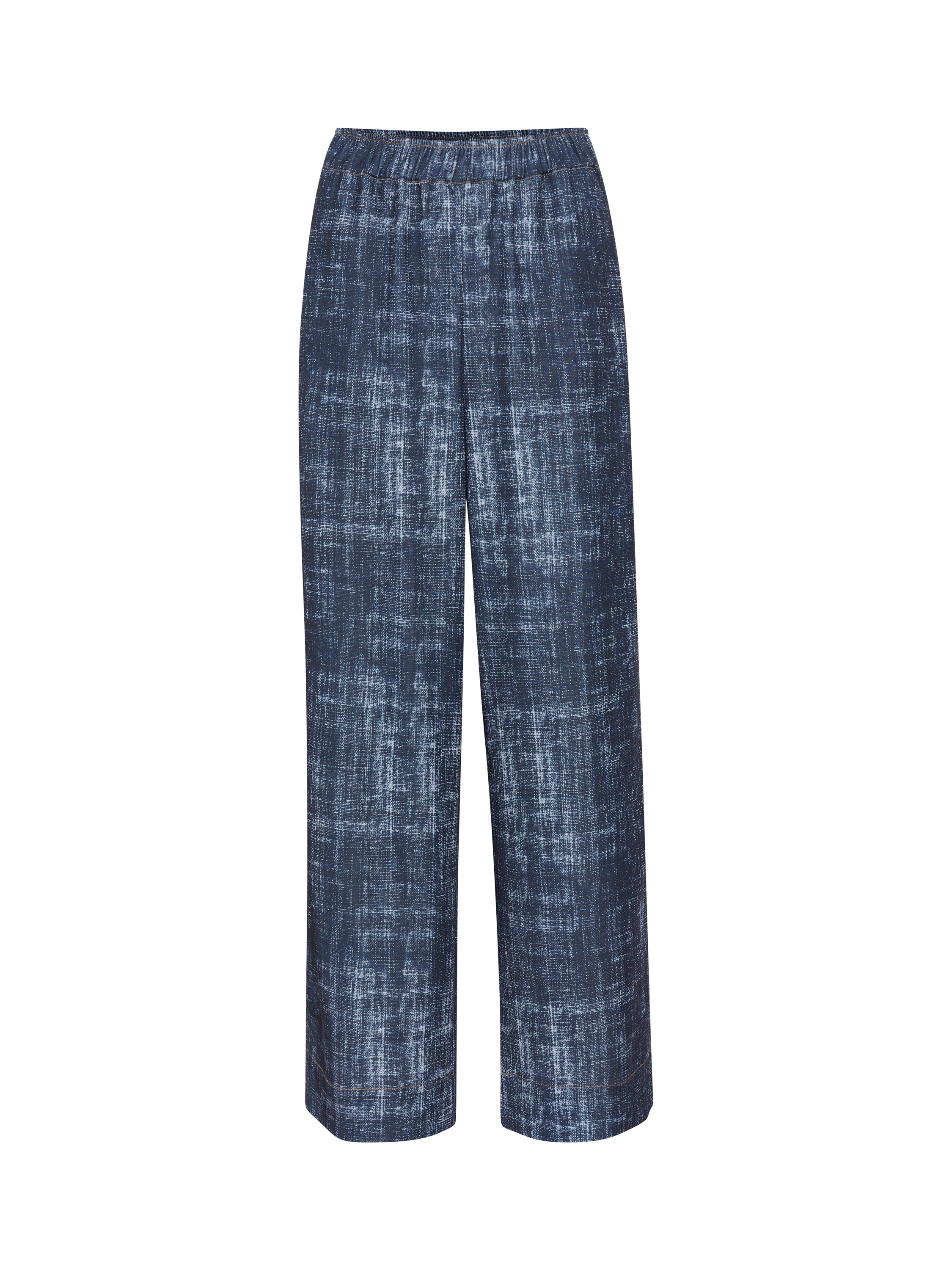 Product image 4 of 5, which shows Gestuz Demia High Waist Wide Leg Trousers, Dark Denim, 8