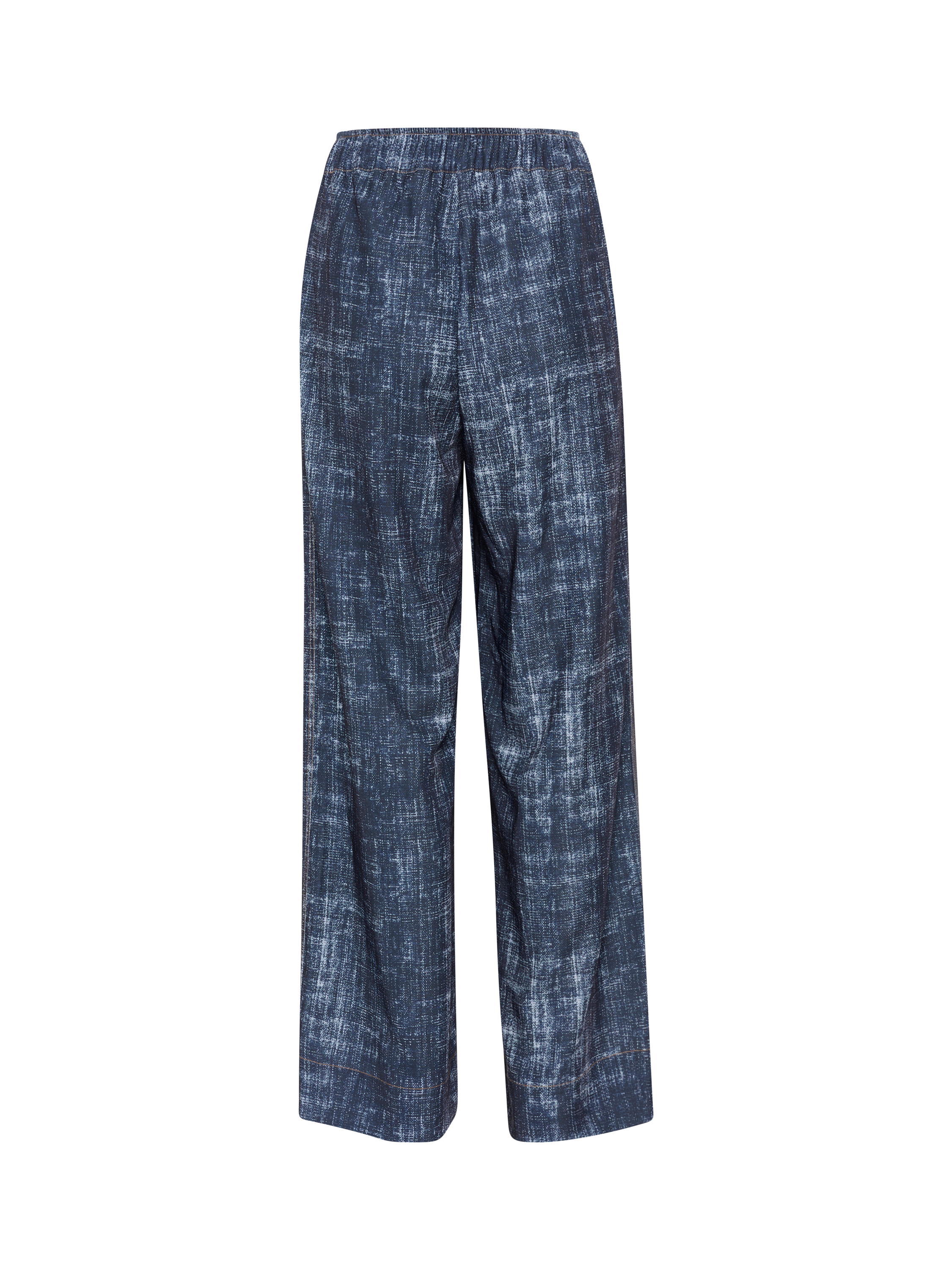 Product image 5 of 5, which shows Gestuz Demia High Waist Wide Leg Trousers, Dark Denim, 8
