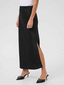 KAFFE Vera Bias Cut Skirt, Black Deep, Black Deep