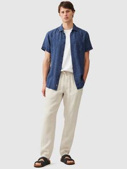 Rodd & Gunn Palm Beach Linen Slim Fit Short Sleeve Shirt - view 2, Marine