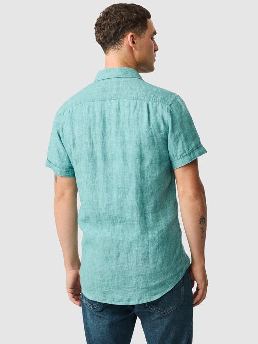 Product image 3 of 5, which shows Rodd & Gunn Palm Beach Linen Slim Fit Short Sleeve Shirt, Savannah, XS