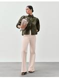 AND/OR Puff Sleeve Utility Jacket, Khaki