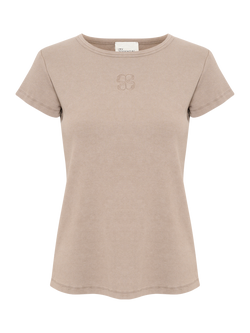 MY ESSENTIAL WARDROBE Mandy T-Shirt, Mid Brown, Mid Brown