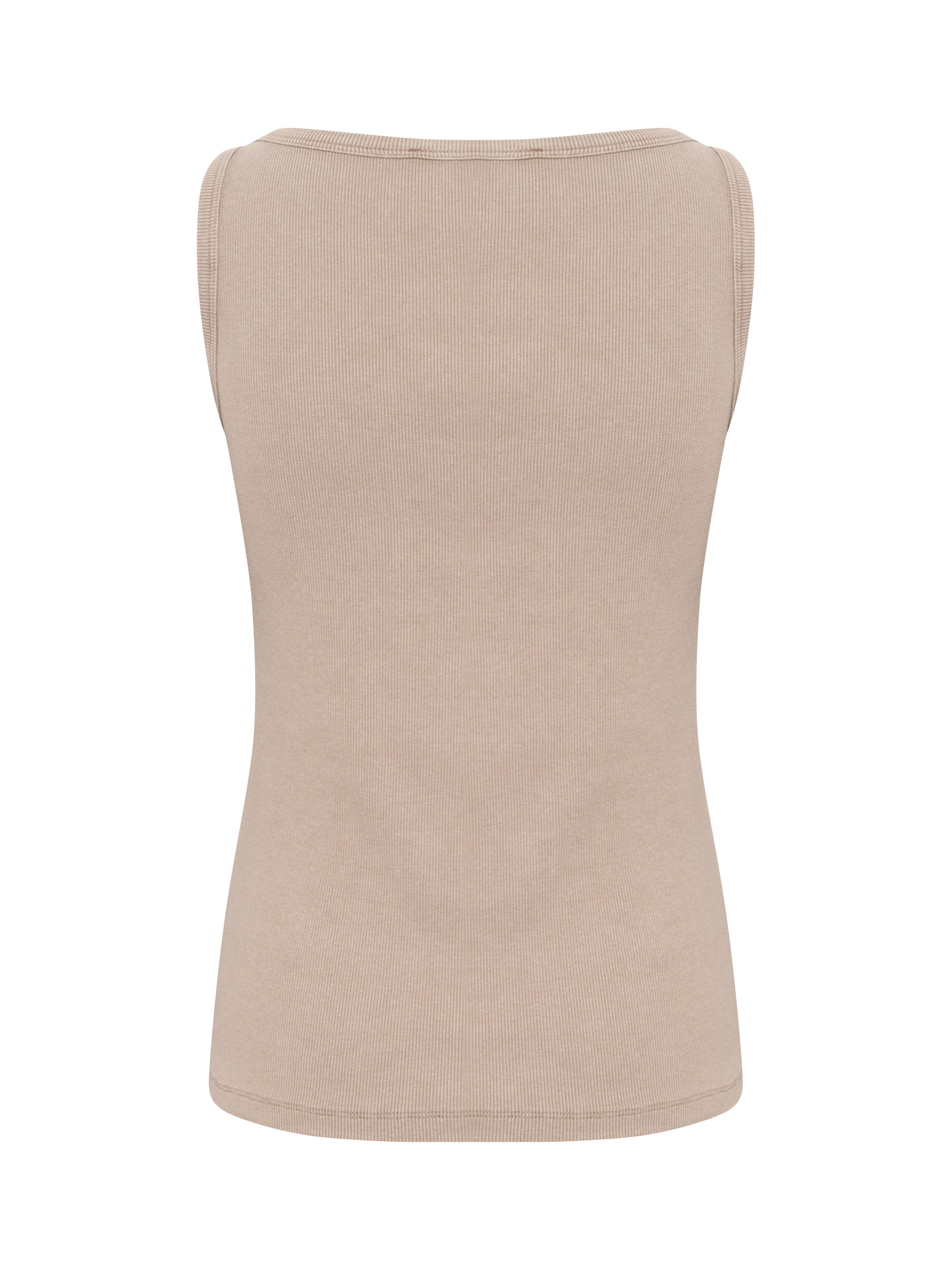Product image 2 of 2, which shows MY ESSENTIAL WARDROBE Mandy Vest Top, Mid Brown, L