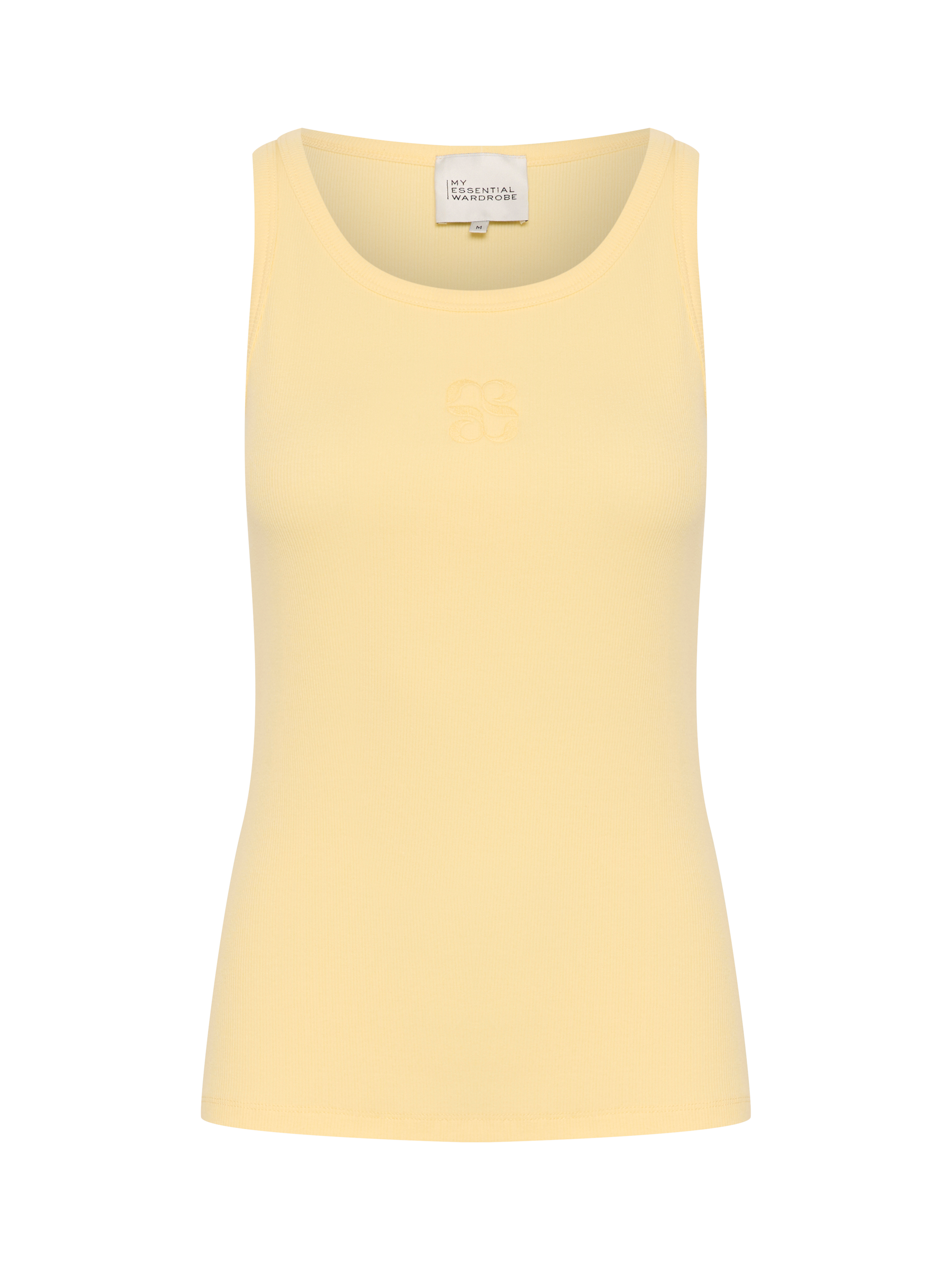 Product image 1 of 2, which shows MY ESSENTIAL WARDROBE Mandy Vest Top, Mid Yellow, XL