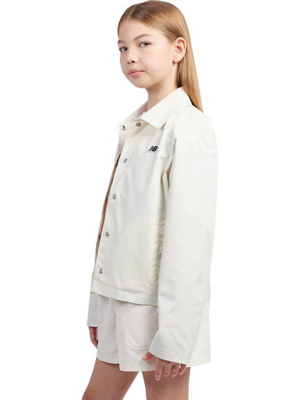 New Balance Kids' Coach Logo Jacket, Linen - view 2, Linen
