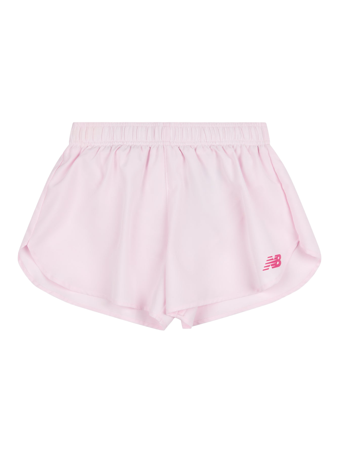 Product image 7 of 10, which shows New Balance Kids' Athletics Woven Shorts, Light Raspberry, 7-8 years