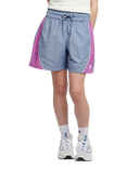 New Balance Kids' Panelled Woven Track Shorts, Dusk Shower