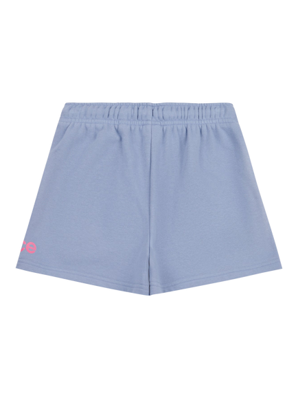 New Balance Kids' Logo Print Jersey Shorts, Dusk Shower - view 2, Dusk Shower