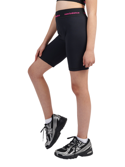 New Balance Kids' Harmony Sport Cycle Shorts, Caviar - view 2, Caviar