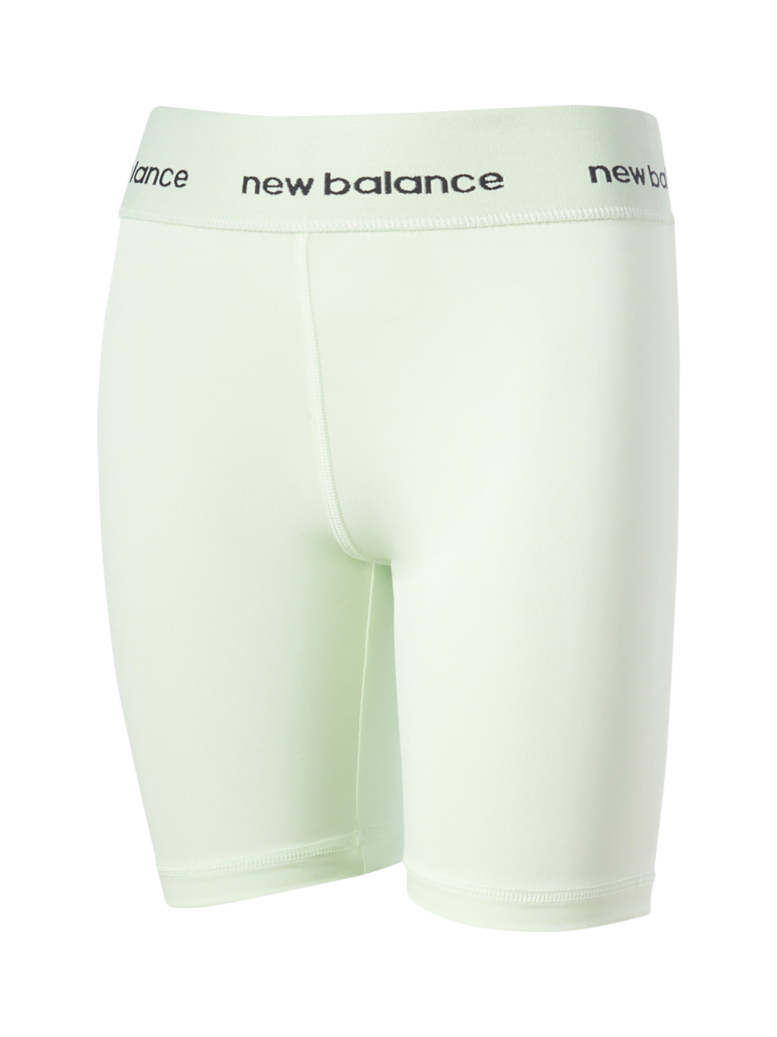 Product image 1 of 3, which shows New Balance Kids' Harmony High Rise Sport Cycle Shorts, Melon Water, 7-8 years