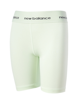 New Balance Kids' Harmony High Rise Sport Cycle Shorts, Melon Water, Melon Water
